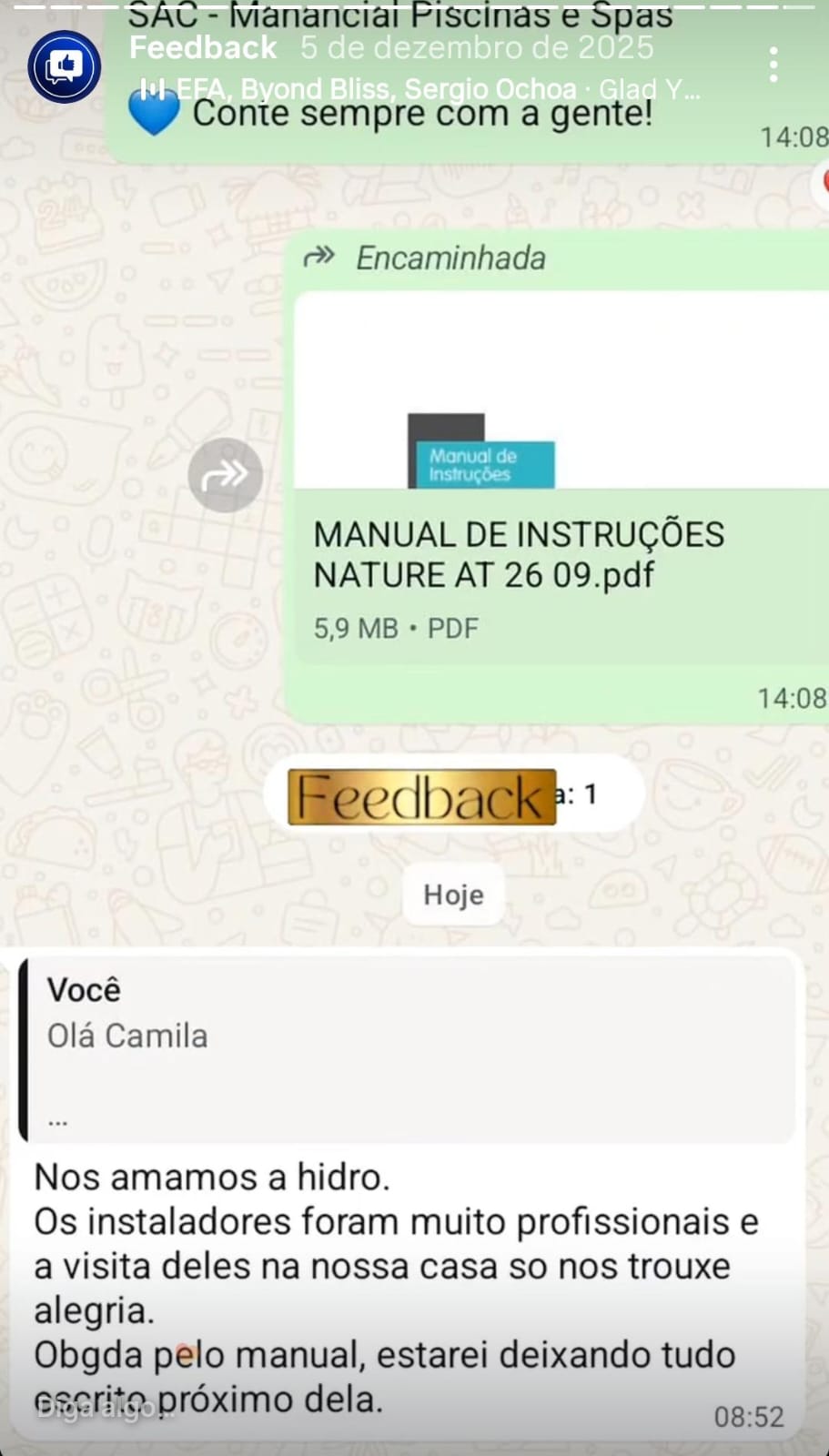 Feedback de cliente 17