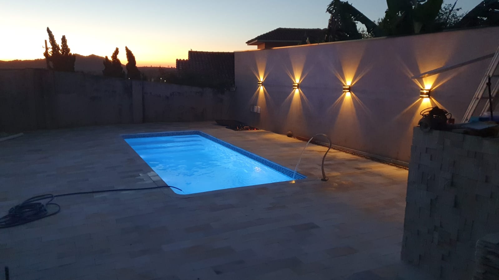Piscina de fibra instalada pela Manancial 1